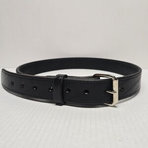 All American Clothing Co Black Leather Heavy Duty Belt Size 36